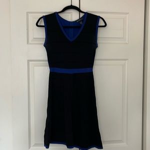 Ribbed mid length office dress